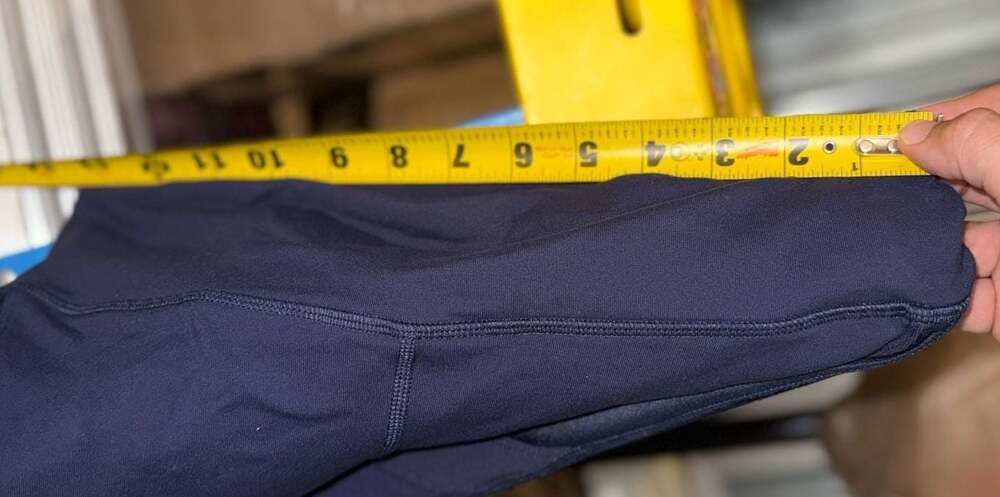Alo Yoga Coast Mesh Panel Leggings Navy Blue - Picture 4 of 5